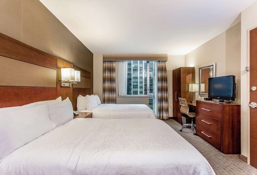 스탠다드 룸 더블 침대 2개, Hampton Inn Manhattan Grand Central