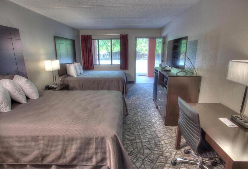 غرفه قياسيه سريرين مزدوجين, Budgetel Inn And Suites Plus Helen