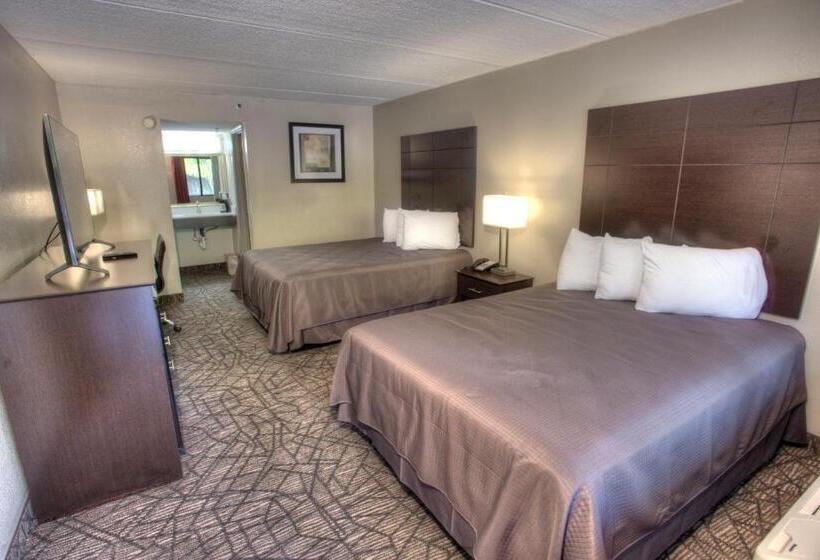 غرفه قياسيه سريرين مزدوجين, Budgetel Inn And Suites Plus Helen