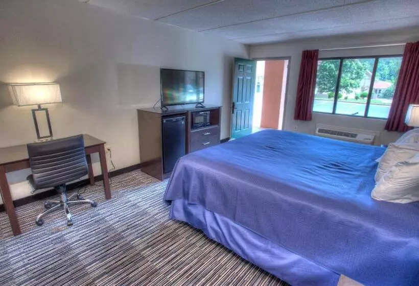 キングサイズベッドのスタンダードルーム, Budgetel Inn And Suites Plus Helen