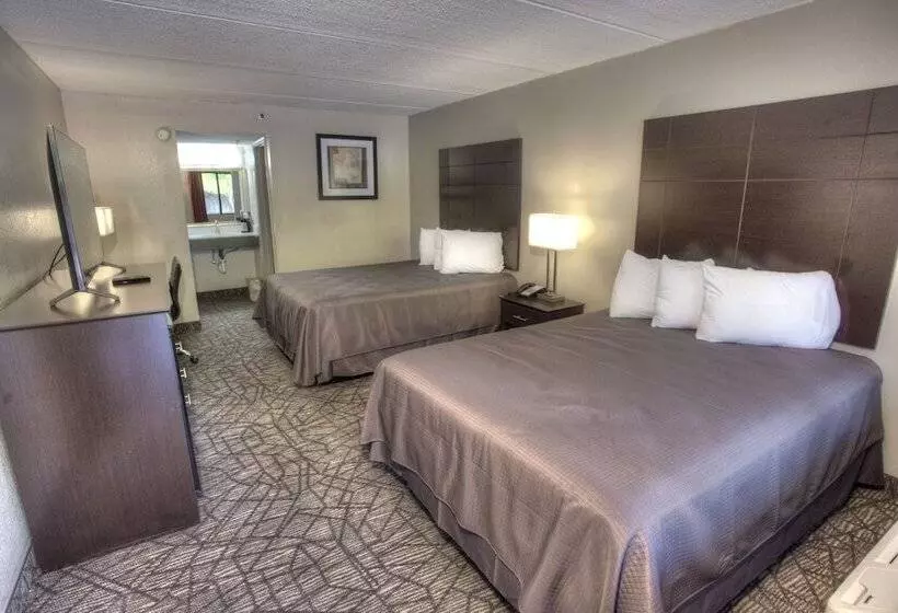 ２ダブルベッドのスタンダードルーム, Budgetel Inn And Suites Plus Helen