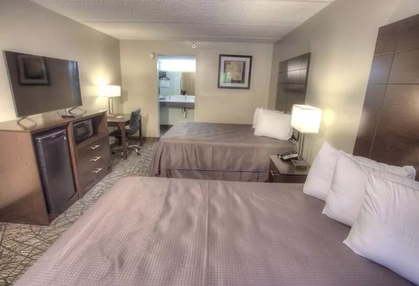 ２ダブルベッドのスタンダードルーム, Budgetel Inn And Suites Plus Helen