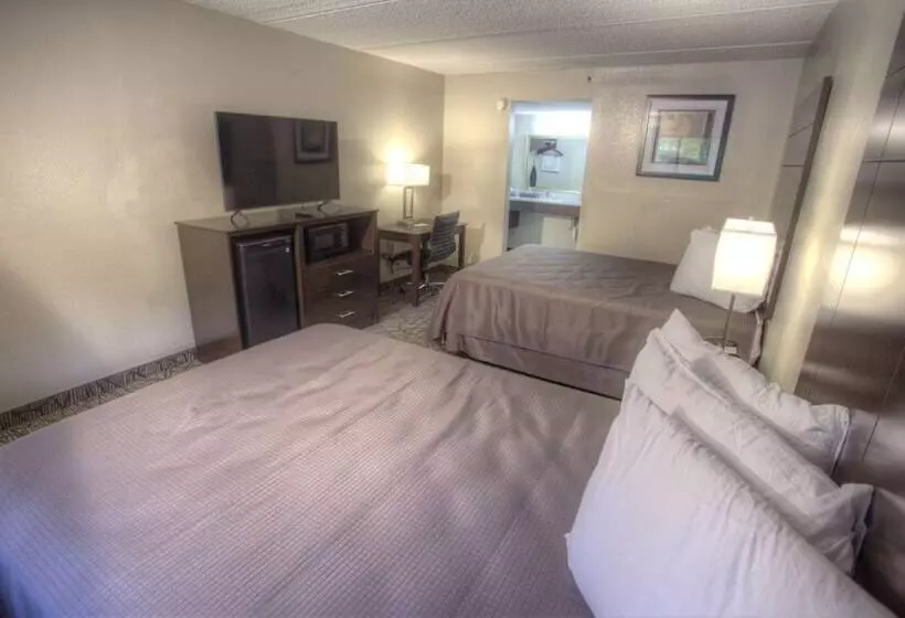 ２ダブルベッドのスタンダードルーム, Budgetel Inn And Suites Plus Helen