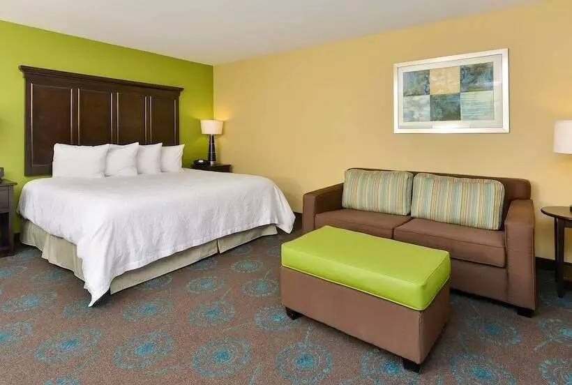 身障者適用キングサイズベッドルーム, Hampton Inn Iowa City/university Area