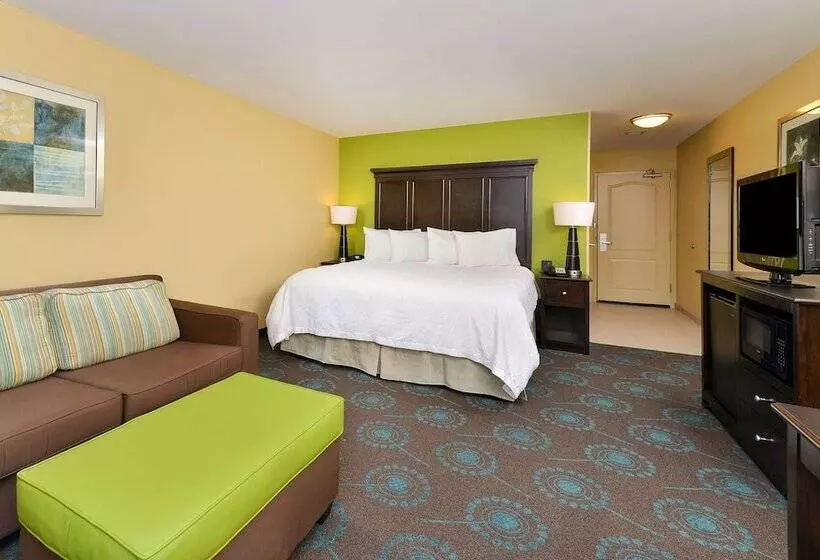 身障者適用キングサイズベッドルーム, Hampton Inn Iowa City/university Area