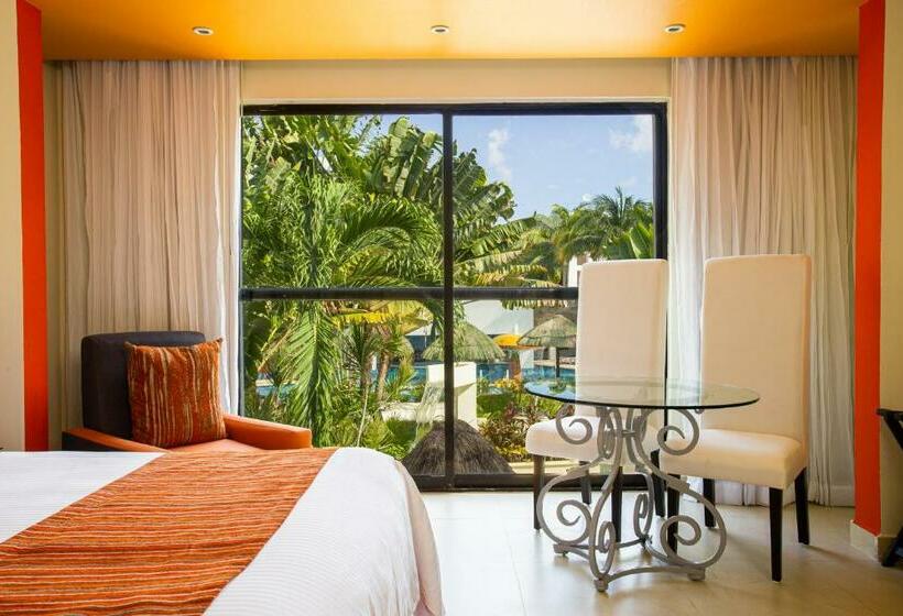 キングサイズベッドのデラックスルーム, Grand Oasis Tulum Riviera