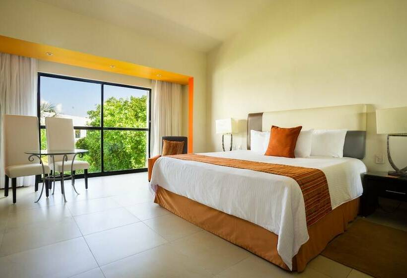 キングサイズベッド、ビュー付きデラックスルーム, Grand Oasis Tulum Riviera