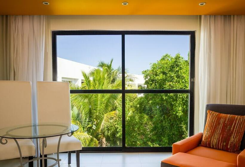キングサイズベッド、ビュー付きデラックスルーム, Grand Oasis Tulum Riviera