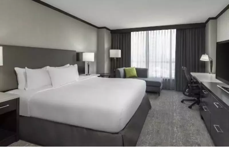 キングサイズベッドのスタンダードルーム, Hampton Inn & Suites Chapel Hillcarrboro/downtown