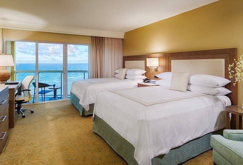 스탠다드 룸 더블 침대 2개, Fort Lauderdale Marriott Pompano Beach Resort And Spa