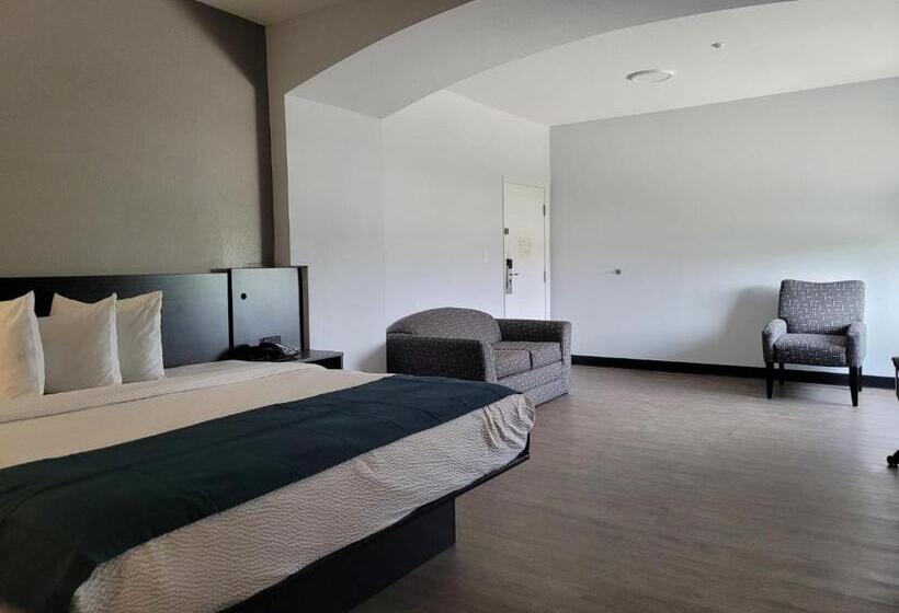 Quarto Estandar Cama King para Deficientes Físicos, Studio 6 Gonzales Tx