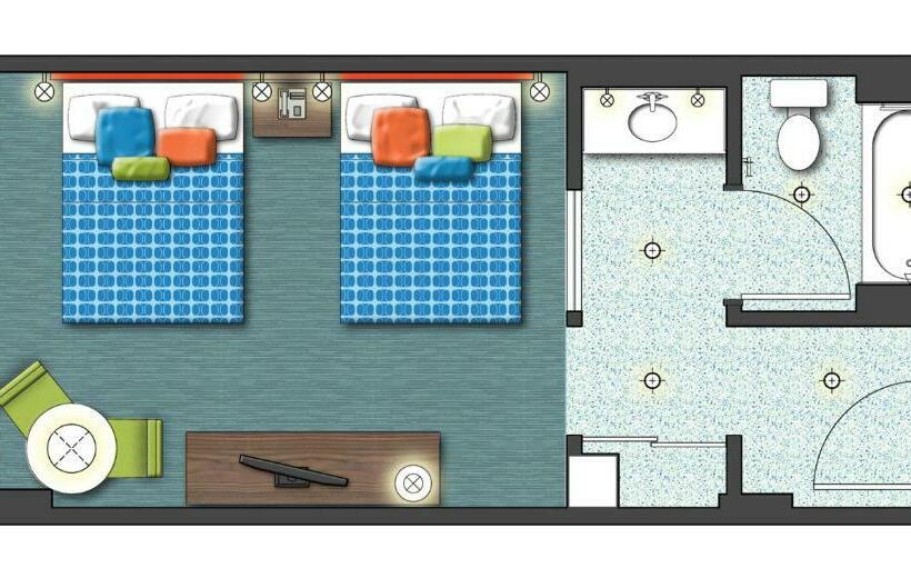 シングルデラックスルーム, Universal's Cabana Bay Beach Resort