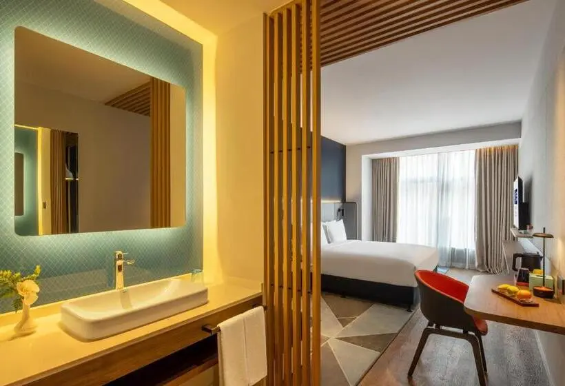 キングサイズベッドのスタンダードルーム, Holiday Inn Express Qingdao Jinshui By Ihg