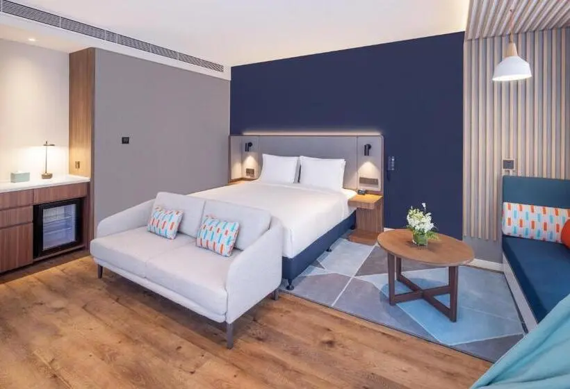 キングサイズベッドのスタンダードルーム, Holiday Inn Express Qingdao Jinshui By Ihg