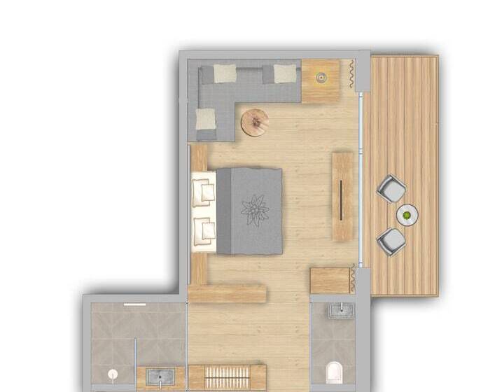 جناح جونيور مزوَّد بشرفة, Edelweiss