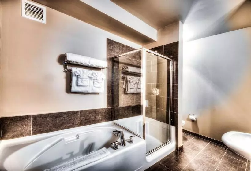 キングサイズベッドのスタンダードルーム, Podollan Inn & Spa Grande Prairie