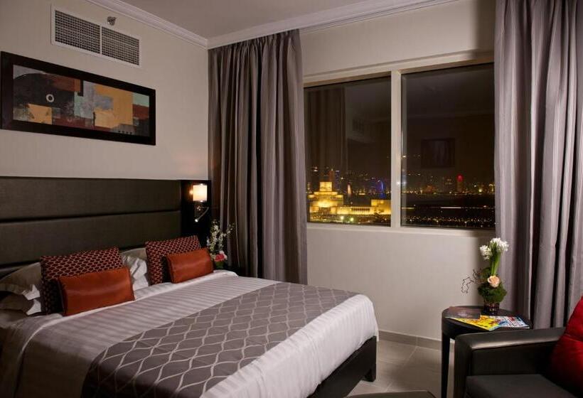 اتاق اجرایی با چشم‌انداز دریا, The Royal Riviera Hotel Doha