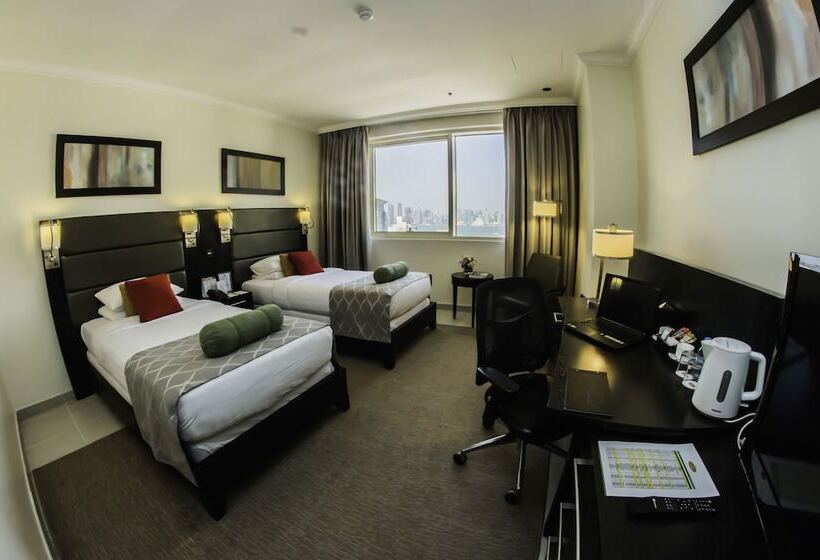 اتاق اجرایی با چشم‌انداز دریا, The Royal Riviera Hotel Doha