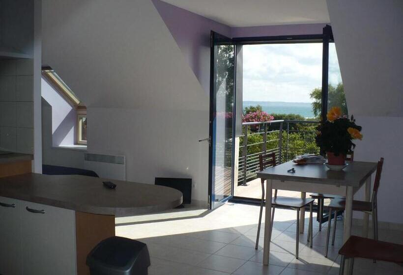 침실 1개 테라스 아파트, Résidence Au Soleil Breton Pentrez