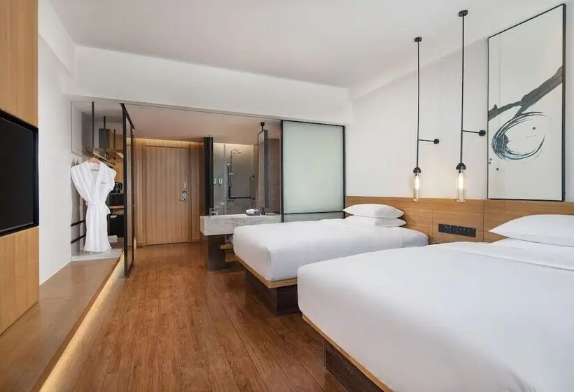 ２ダブルベッドのスタンダードルーム, Fairfield By Marriott Baiyin Downtown