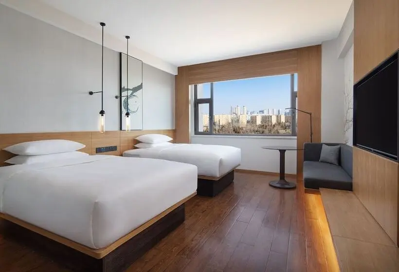 ２ダブルベッドのスタンダードルーム, Fairfield By Marriott Baiyin Downtown