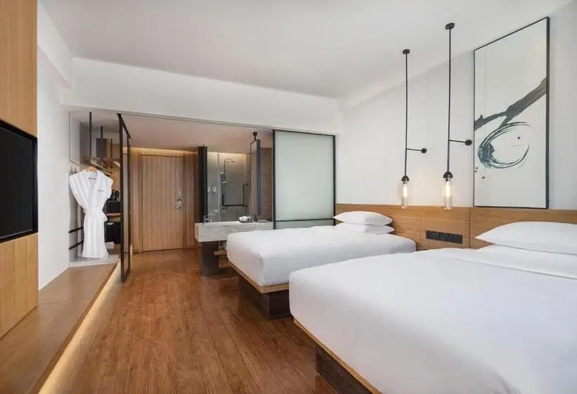 ２ダブルベッドのスタンダードルーム, Fairfield By Marriott Baiyin Downtown