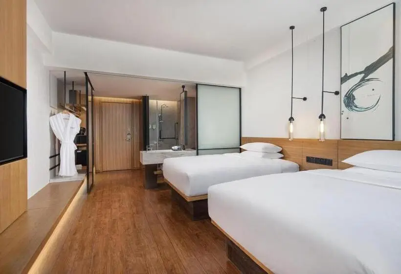 ２ダブルベッドのスタンダードルーム, Fairfield By Marriott Baiyin Downtown