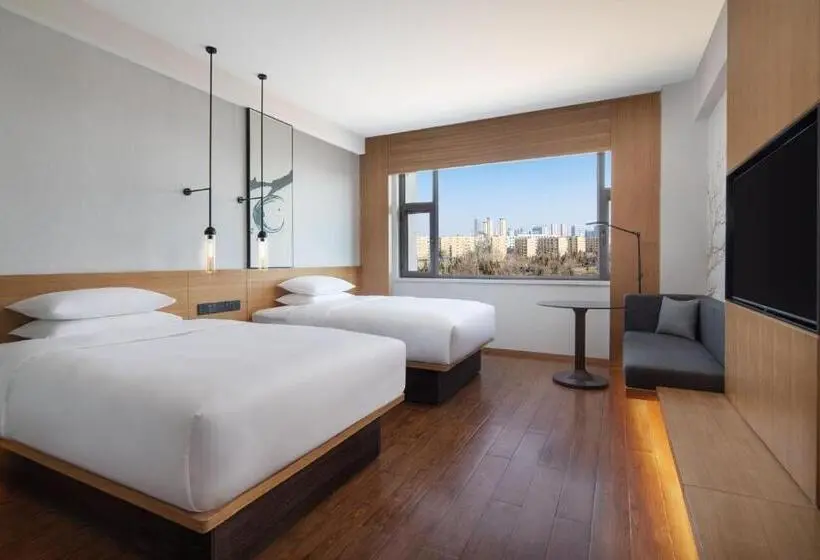２ダブルベッドのスタンダードルーム, Fairfield By Marriott Baiyin Downtown