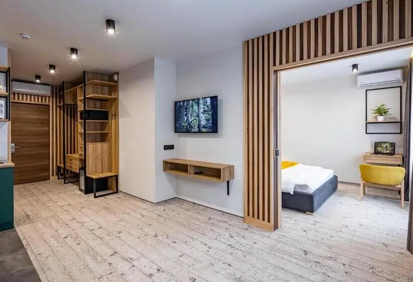 景色の見える一ベッドルームアパートメント, Wood Hotel Resort & Spa