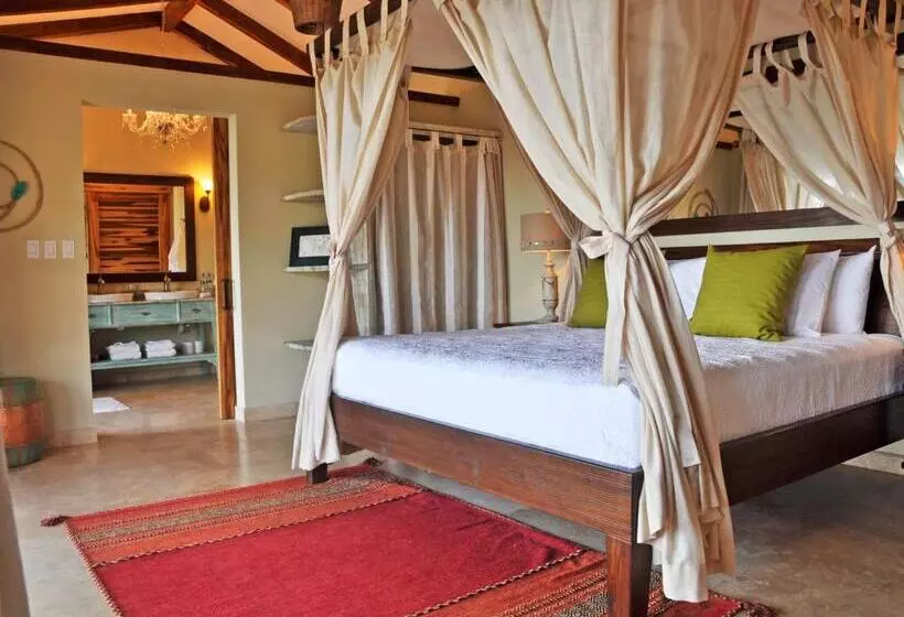 Villa 1 Makuuhuone, Casa Chameleon Hotel Mal Pais Adults Only