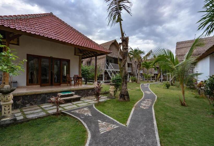 套房带园景, Mushroom Beach Bungalows