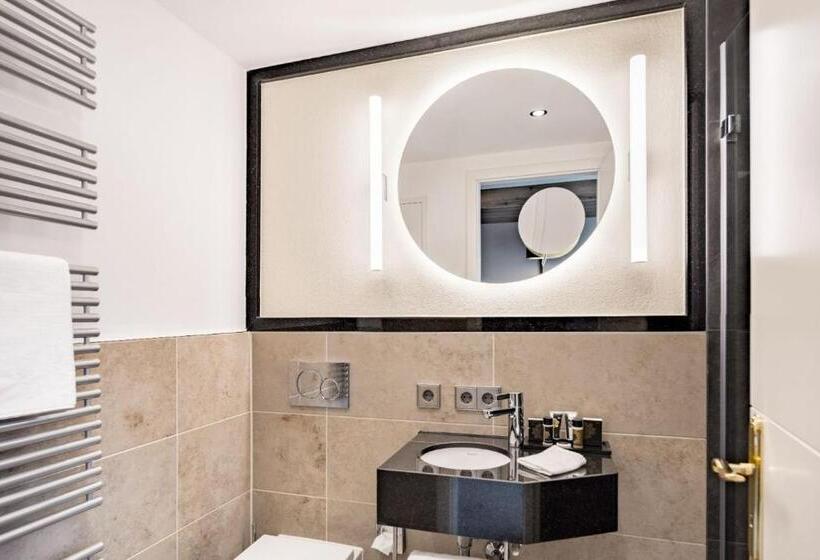 Quarto Individual Vista Jardim, Burghotel Staufeneck