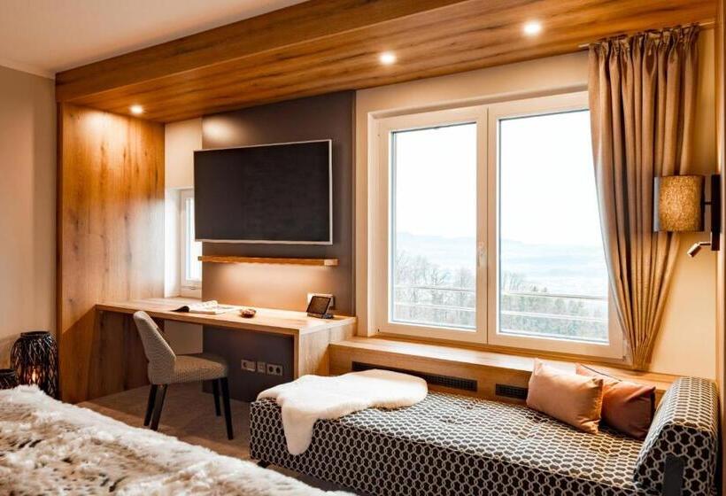 Quarto deluxe, Burghotel Staufeneck