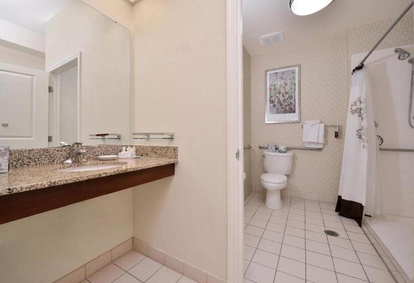 带大床的标准工作室, Residence Inn By Marriott Albuquerque Airport