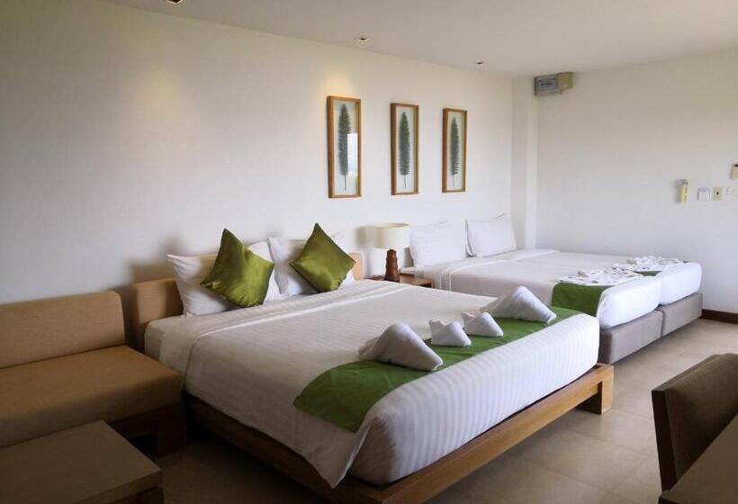 חדר משפחתי נוף לים, Islanda Resort