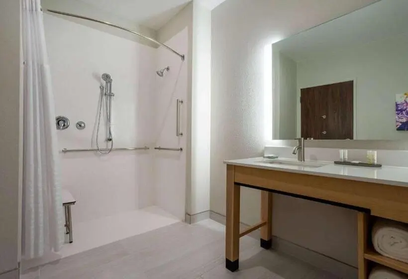 身障者適用キングサイズベッドルーム, La Quinta Inn & Suites By Wyndham Pflugerville