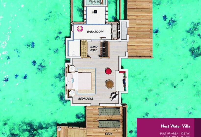 ویلای یک اتاق خوابه با استخر شنا, Oblu Select Lobigili  Premium Allinclusive With Free Transfers