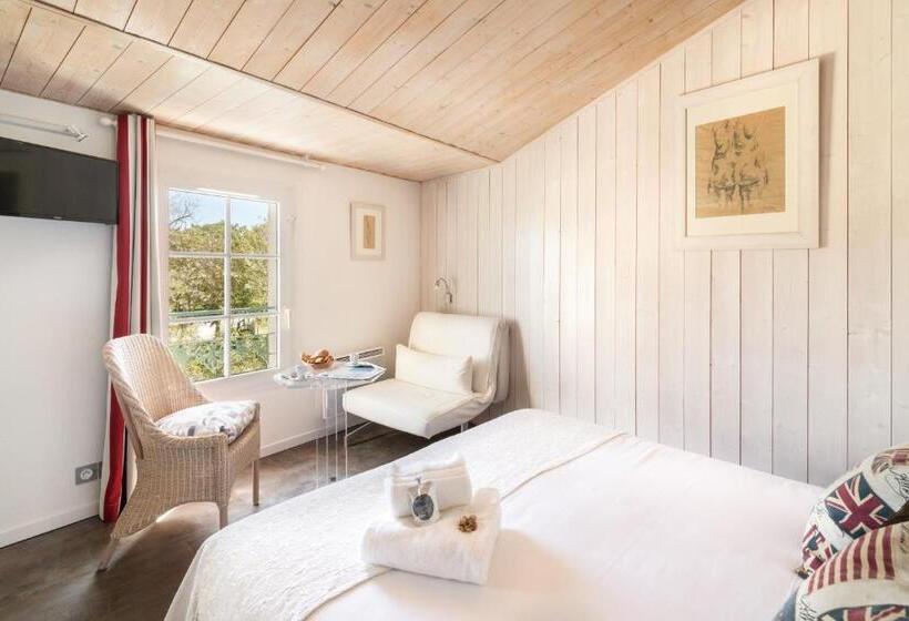 可看到停车场的标准间, Le Clos Du Galion   Ile De Ré