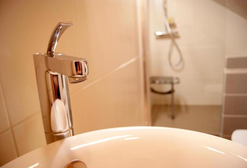 غرفة قياسية مع حمام خارجي, B&b Le Sourire Du Lac