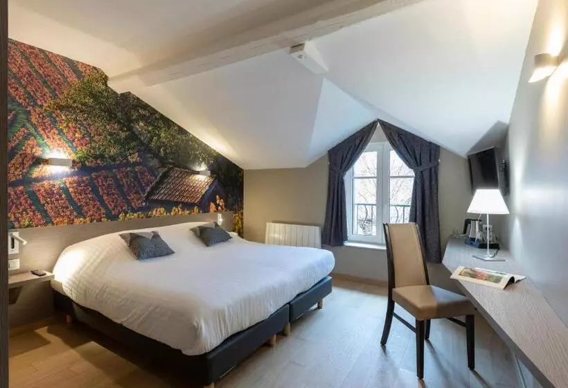 デラックスルーム, Auberge De Clochemerle, Spa Privatif & Restaurant Gastronomique