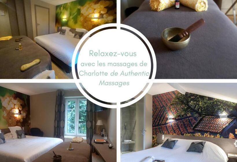 スタンダードルーム, Auberge De Clochemerle, Spa Privatif & Restaurant Gastronomique