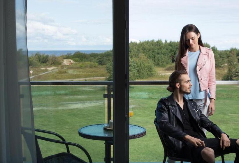 اتاق استاندارد یک نفره با چشم‌انداز دریا, Spa Amber Palace