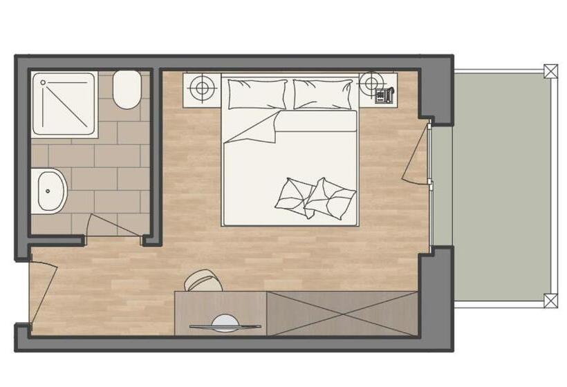 기본룸, Waldpark Hotel Garni