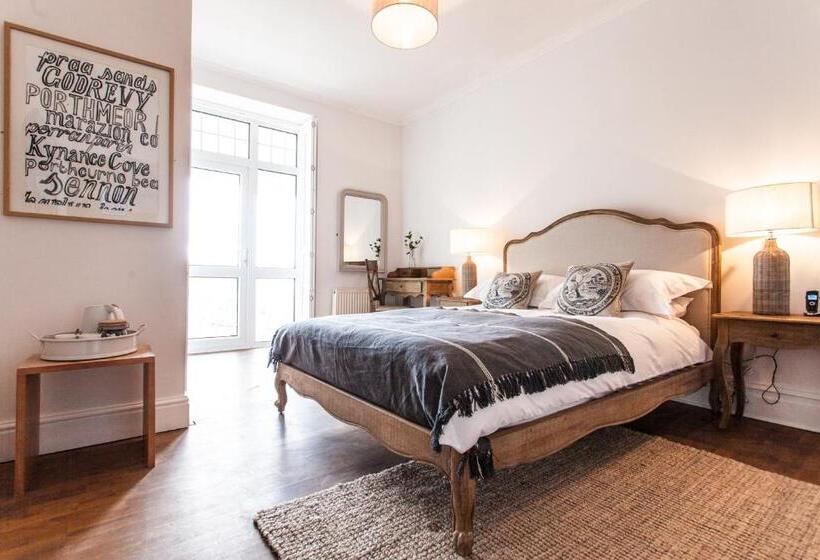 חדר סטנדרט נוף לים עם מרפסת, Primrose House St. Ives