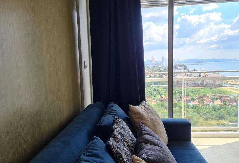 바다 전망 디럭스 3인룸, Veranda Residence Pattaya By Sea