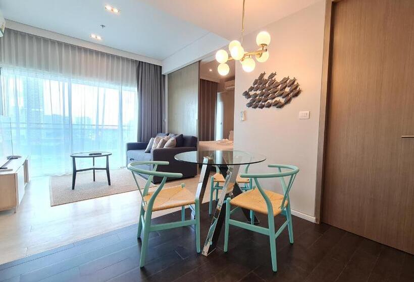 패밀리 룸 측면 바다 전망, Veranda Residence Pattaya By Sea