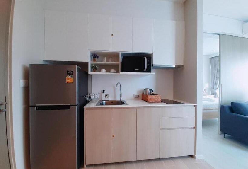 带1个卧室的带海景的公寓, Veranda Residence Pattaya By Sea