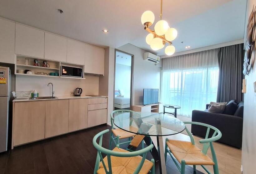 패밀리 룸 측면 바다 전망, Veranda Residence Pattaya By Sea