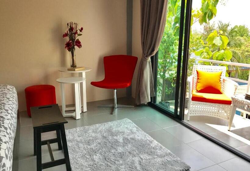 غرفة سوبيريور مزوَّدة بتراس, The Beach Cha Am Residence