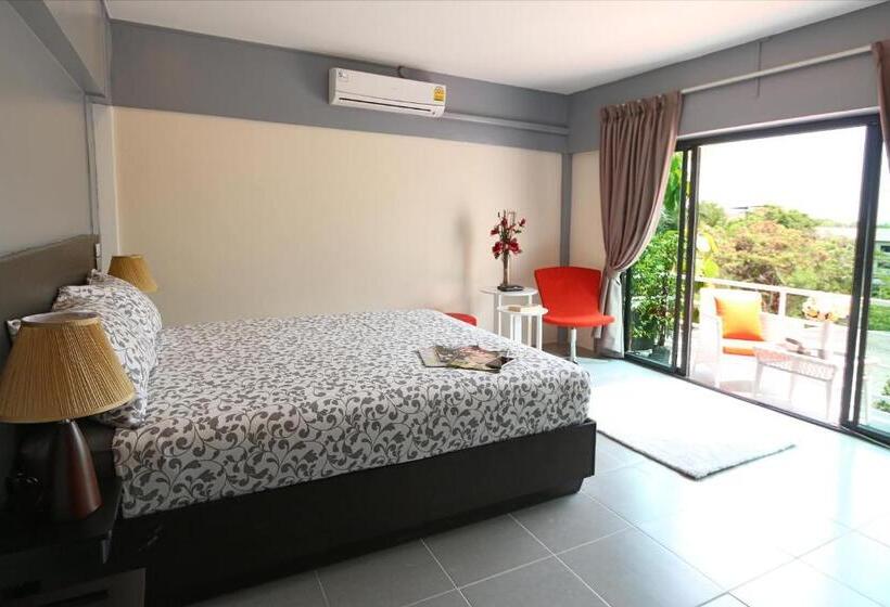 غرفة سوبيريور مزوَّدة بتراس, The Beach Cha Am Residence